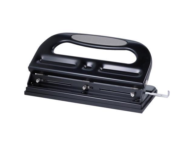 Business Source 3-Hole Punch Heavy-Duty Adjustable 9/32' 40 Sht Cap BK 62897