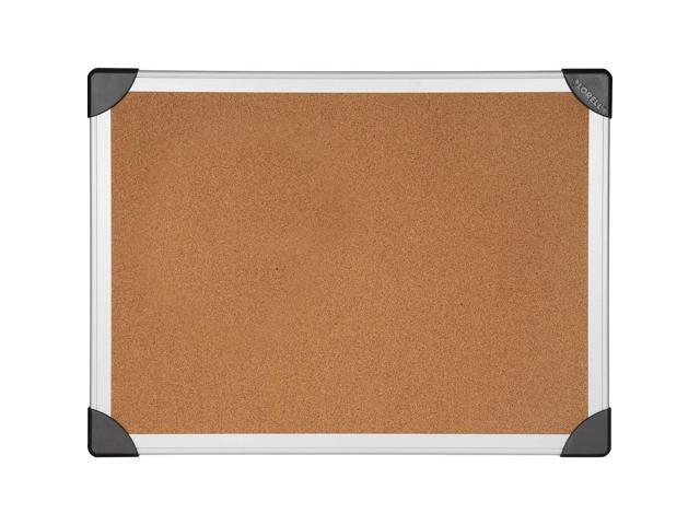Lorell Cork Board 4'x3' Aluminum Silver/Brown 19192