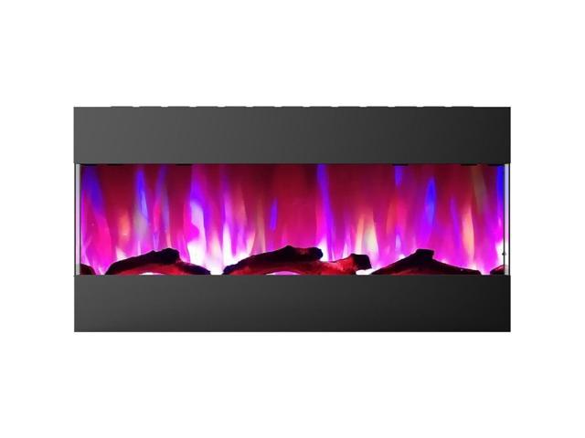 Photos - Electric Fireplace Cambridge Recessed wall mounted  CAM42RECWMEF-2BLK 