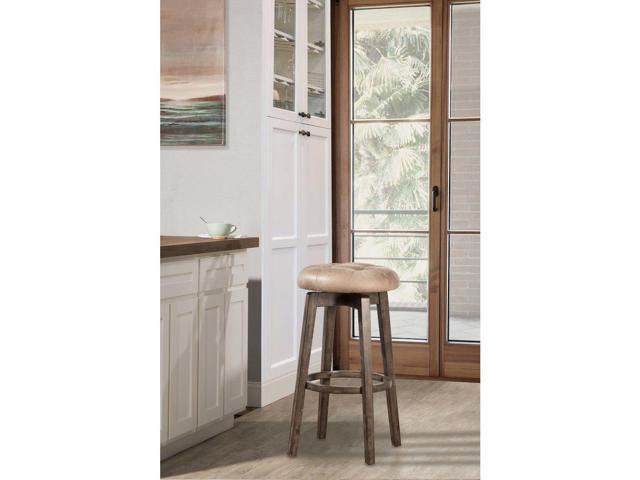 Condition photo showing New/Like New for Odette Backless Swivel Counter Height Barstool Taupe - Hillsdale Furniture