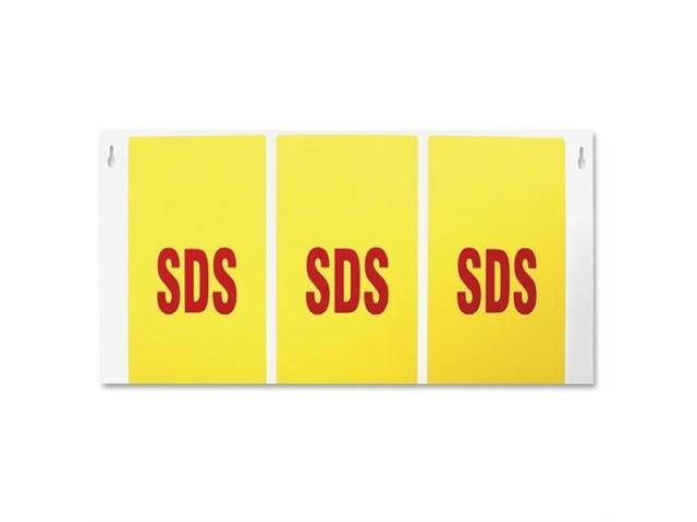 Impact Products 180 Degree Projection Sign - 'SDS' 12' Height Holding Size - Plastic - Red, Yellow