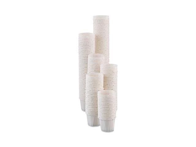 SOLO Cup Company 050 Paper Portion Cups, .5oz, White, 250/Bag, 20 Bags/Carton, 1 Carton