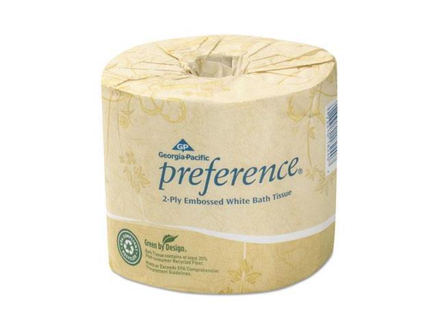 Embossed 2-Ply Bathroom Tissue, 550 Sheet/Roll, 80 Rolls/Carton