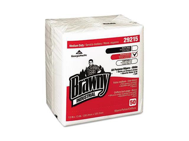 Brawny Medium Duty Airlaid 1/4-Fold Wipers 13 x 13 50/Pack 16/Carton 29215