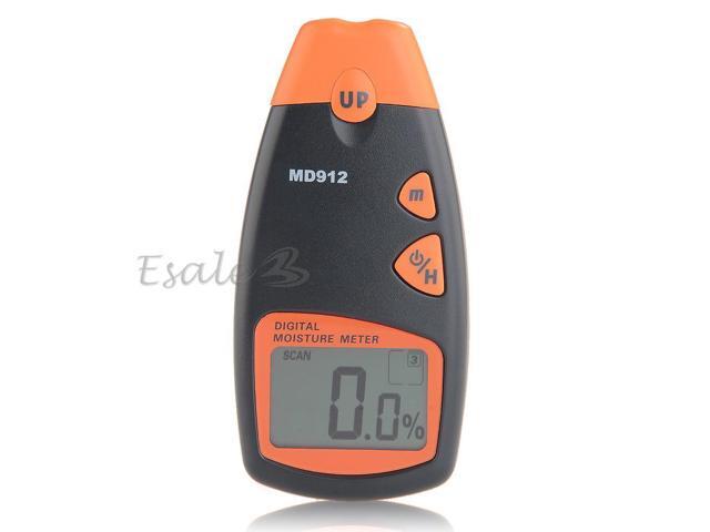 Digital Wood Moisture Meter MD-912 Humidity Detector 2%-60% 2-Pin Sensor