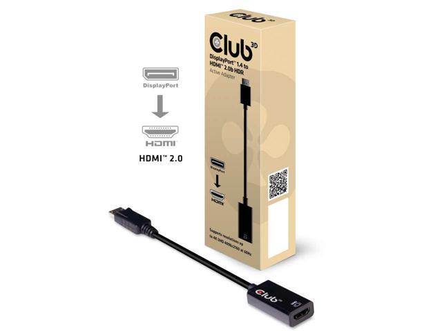 Club 3D CAC-1080 0.63 DisplayPort/HDMI Audio/Video Cable Black - image 8