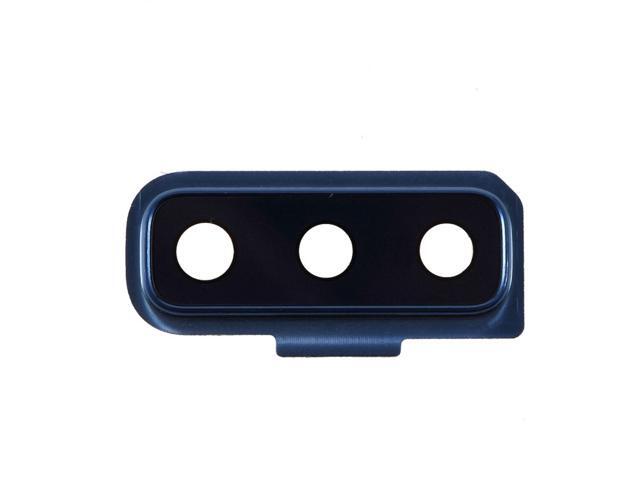 Camera Lens Cover with Bracket and Glass Replacement Part For Samsung Galaxy A7 (2018) A750 A750F 6.0 Inch (Blue)