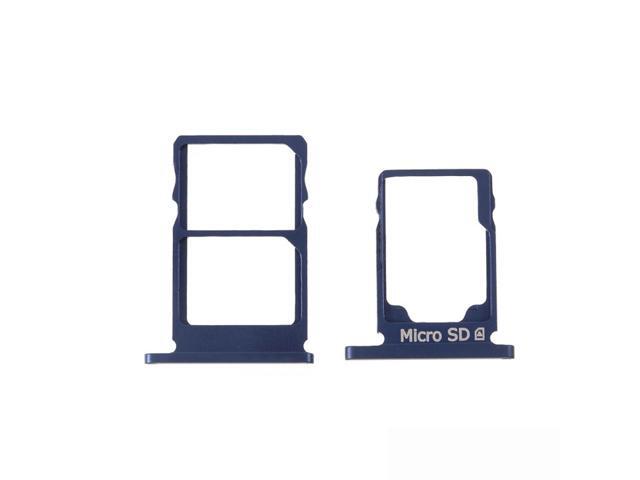 SIM Slot Micro SD Card Tray Holder Replacement for Nokia 5.1 (Blue)