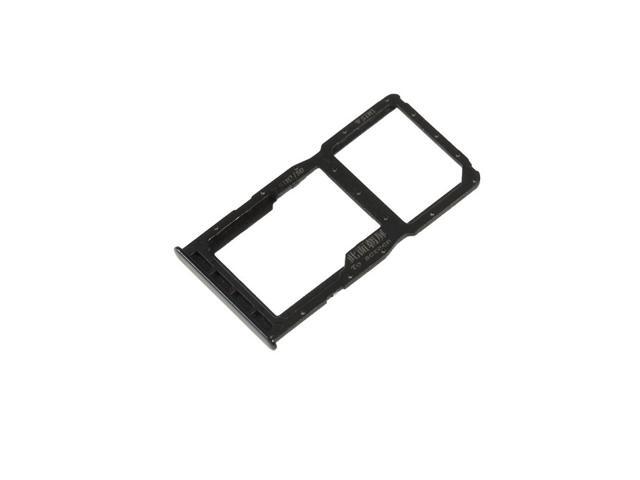 Dual SIM Micro SD Card Tray Holder Replacement Part For Huawei P30 Lite (Black)