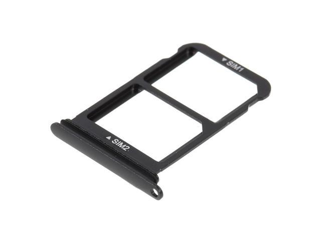 SIM Card Tray + SIM Card Tray / Micro SD Card For Huawei P20 (Black)