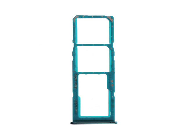 SIM Tray Micro SD Card Tray Holder Slot Replacement Part For Samsung Galaxy A30s A307F / A50s A507F (Blue)