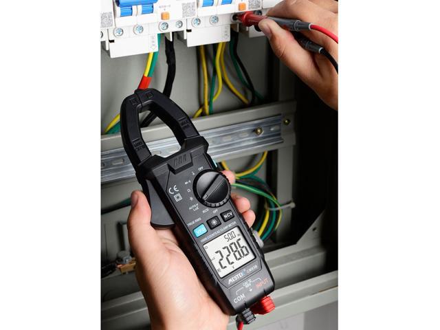 MESTEK CM83B Digital Clamp Meter 600A AC Current AC/DC Voltage Ohm True RMS Auto Range VFD Capacitance NCV Tester Ammeter Multimeter
