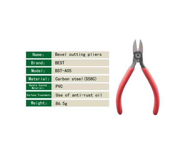 BEST-A05 Carbon Steel Outlet Clamp Diagonal Pliers Electronic Cable Cutting Wire Nipper