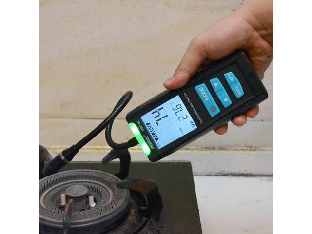 MESTEK CGD-02 Automotive Combustible Gas Sensor Detector LCD Gas Analyzer Meter Air Quality Monitor Gas Leak Detector With Sound Shock Alarm