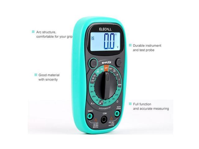 ELECALL EMAX3 Mini Multimeter Digital Portable Multifunction Auto Smart Tester AC/DC Volt Amp Ohm Diode High Precision