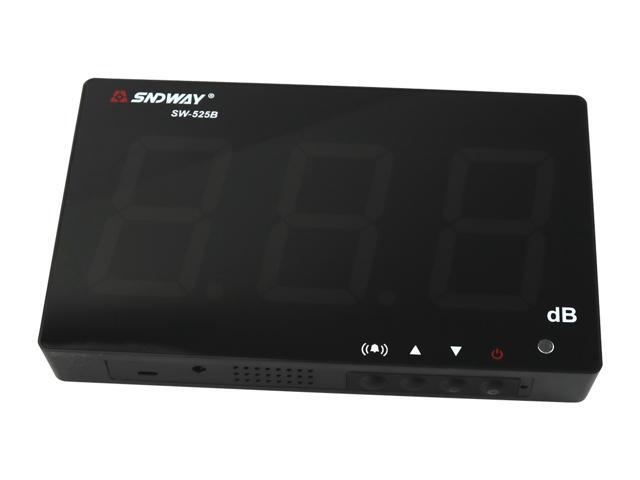 SNDWAY SW-525B Wall Mounted Digital Sound Level Meter Data Store Audio Noise Level db Decibel Monitor Tester for Restaurant Indoor Home