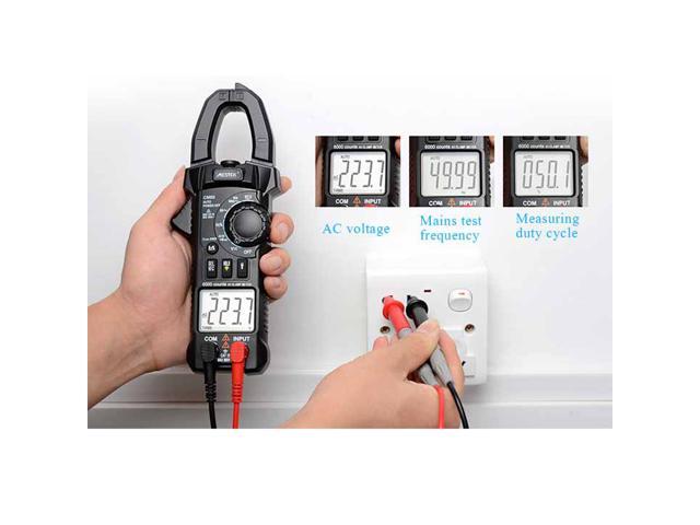 MESTEK CM80 Professional True RMS LCD Digital Clamp Meter Multimeter AC/DC Voltage AC Current Capacitance Continuity Test Frequency Measurement Tester