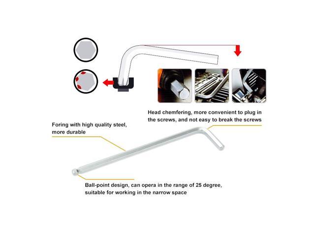 JM-HK2 9 in 1 1.5mm - 10mm Hexagon Allen Key Wrench Set Hex Key Set Spanner set Tool Kit