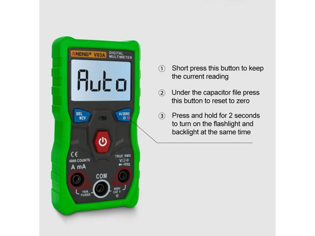 ANENG V03A Analog Measurement Digital Multimeter Esr Meter Multimeter Auto Power Off Testers Tools For Auto Ac Mutimetro - Green