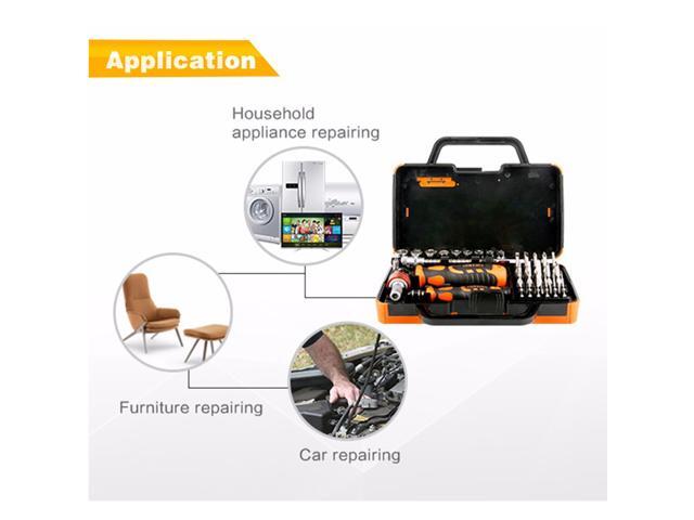 JAKEMY JM-6121 31 in 1 Hand Tool Set Electronics Repair Tools Set Kit Multi Bits Ratchet Screwdriver Set for LaptopTablet Repair