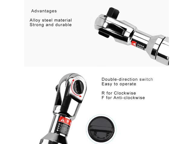 ELECALL 1/2 Inch Air/Pneumatic Ratchet Wrench Tools Ratchet Handle Wrench Torque Hand Tools