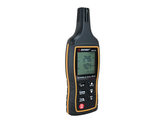 SW-572 Digital Thermometer LCD thermo Hygrometer indoor temperature Humidity meter Gauge tester monitor Weather Station Alarm Clock