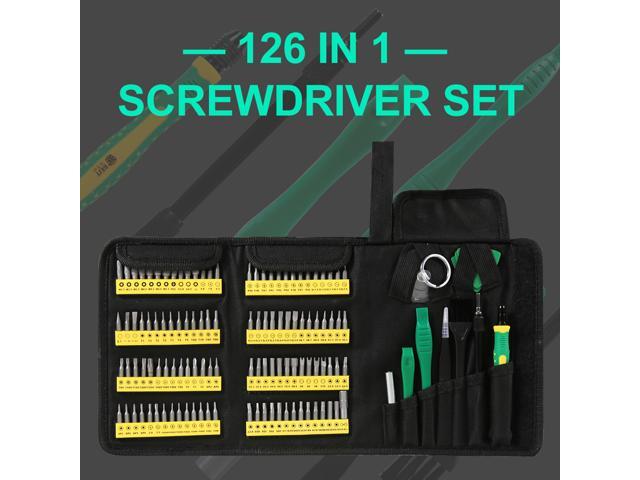 BST-117 126 in 1 Screwdriver Set Magnetic Screwdriver Bit Torx Multi Precision Screwdriver for Phone Electronic Device Hand Tool