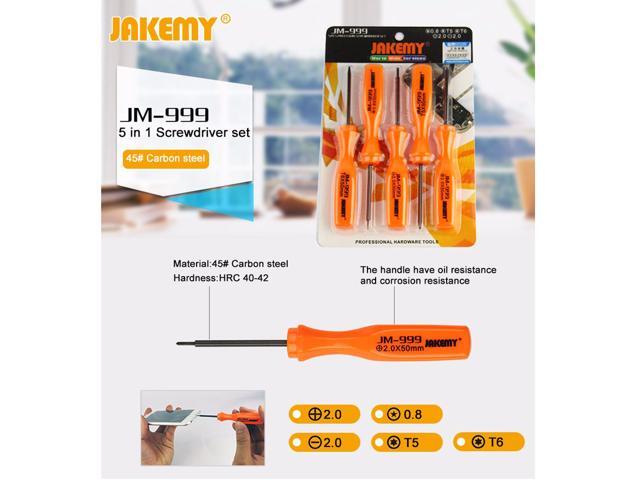 5pcs/lot Precision Screwdriver Set Torx T5 T6 Destornillador 45# Carbon Steel Repair Opening Tools Kit For Mobile Phone Laptop