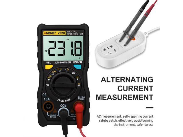 ANENG V02B Analog Digital Multimeter Esr Meter Transistor Tester Multimetro Multimeter Auto Peak Power Off Meter Car Multi Meter - Black