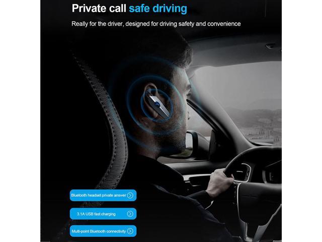 Bluetooth Car Hands-Free Kit Dual USB Fast Charger with LCD Display Music Player MP3 FM Transmitter Headset