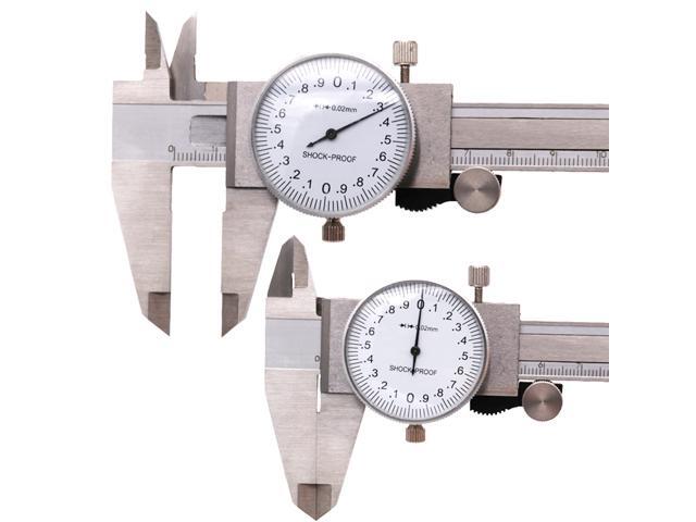 Vernier Caliper 150mm Stainless Steel Dial Caliper Analog Precision Measuring Tools Height Depth Gauge Micrometer With Box