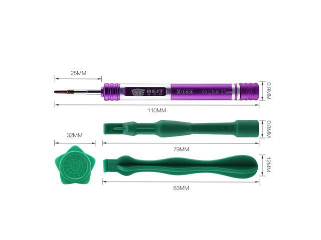 BST-6666 7 in 1 Mobile Phone Repair Tools Kit Disassemble Screwdriver Set Spudger Nylon Opener