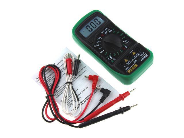 ANENG AN8205C Digital Multimeter AC/DC Ammeter Volt Ohm Tester Meter Multimetro With Thermocouple LCD Backlight Portable - Green