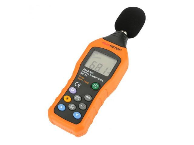PEAKMETER PM6708 Sound Level Meter LCD Digital Audio Decibel Sound Noise Level Meter Tester 30-130dB Decibel Tester