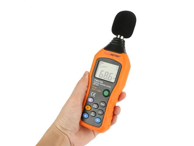 PEAKMETER PM6708 Sound Level Meter LCD Digital Audio Decibel Sound Noise Level Meter Tester 30-130dB Decibel Tester
