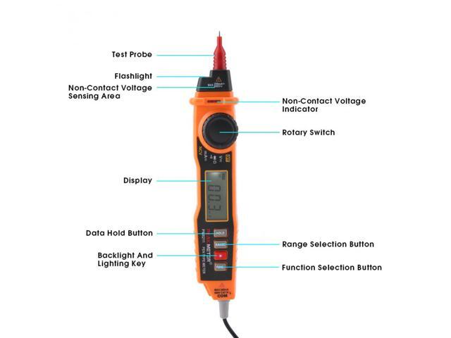 PEAKMETER PM8211 Voltage Tester Multimeter No-contact Handheld Electric Digital Voltage Tester Multimeter