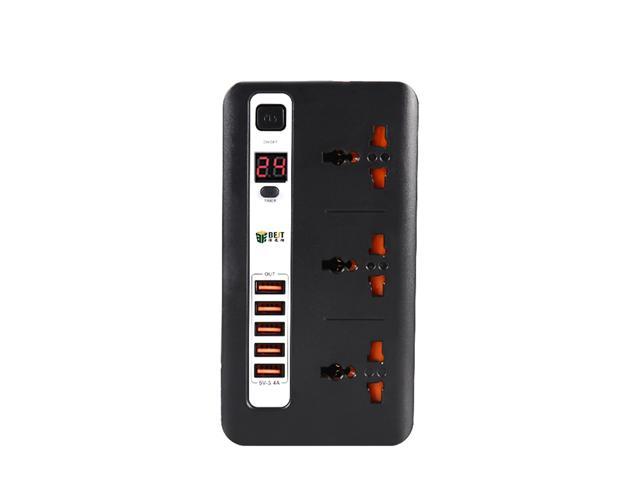 Photos - Other Power Tools BST-04 Smart Power Strip with 5 USB Socket Plug Timer Switch Extension Hom