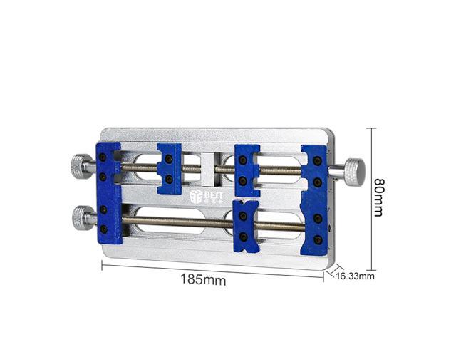 High Temperature Double Axis PCB Board Holder Fixture Aluminum Alloy Fixed Base for Motherboard Soldering Repair Holder