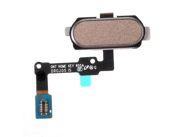 Fingerprint Home Button Flex Cable Replacement for Samsung Galaxy J7 Prime/ On7 (2016)/ J5 Prime/ On5 (2016) G570 G610 (Gold)