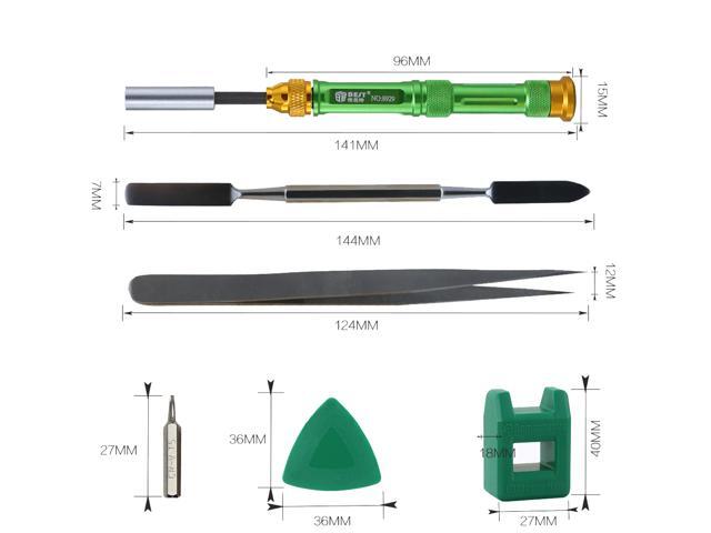BST-8929 37 in 1 Multi-function Precision Screwdriver Set with Tweezers Magnetizer Spudger Screwdriver Bits Repair Tools Kit Set