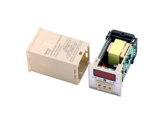 E5C4-A3RPK Digital Display Temperature Controller 0-399? K Type Temperature Regulator 220V (With bracket)