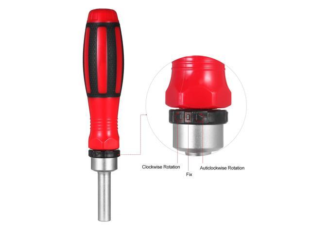 65PCS Ratchet Nut Driver and Screwdriver Kit Low-magnetic Screw Driver Bit and 1/4-Inch Drive Socket Set with 51-Piece...