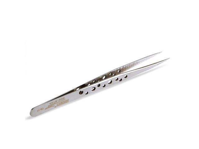 JAKEMY Safe Stainless Steel Tweezers with Special Holes Safe Stainless Steel Tweezers Electronics Repair Hand Tools