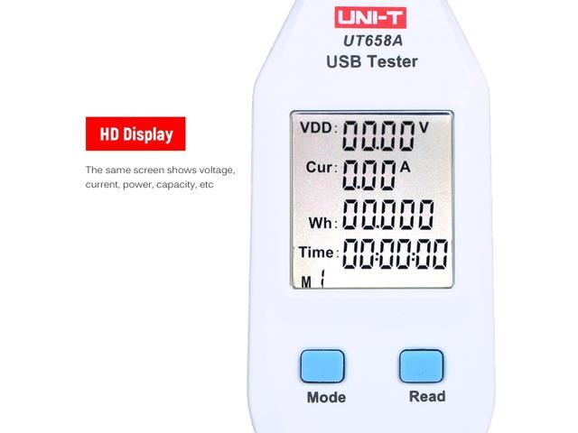 UNI-T UT658A USB Power Meter USB Tester Detector USB Voltmeter Digital Power Capacity Tester
