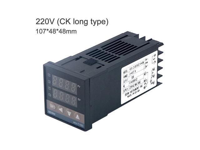 PID Digital Intelligent Temperature Controller REX-C100FK02-V*DN 0-400°C K Type Input SSR Output (220V CK long)