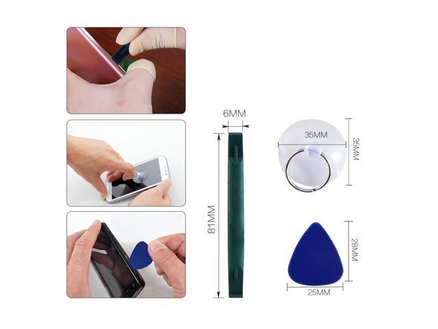 BST-9900C 6 in 1 Precision Screwdriver Kit 0.8 Pentalobe T6 T8 Trox Suction Cup Spudger for Mobile Phone Repair Tools Set