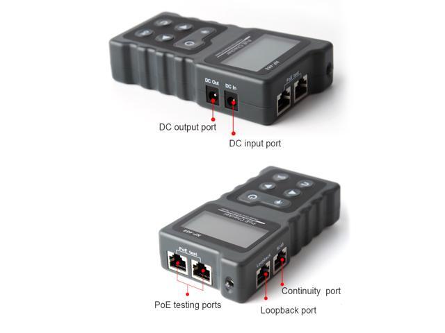 Multi-functional LCD Network Cable Tester PoE Checker Inline PoE Voltage Current Tester with Cable Tester checker the Ethernet