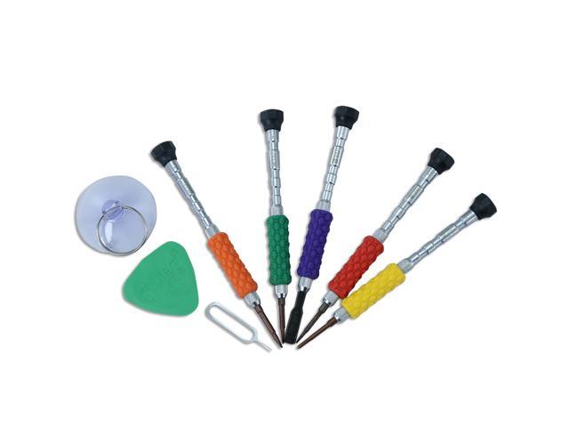 8 in 1 Phone Repair Tools Set Magnetic Precision Screwdriver Set Opening Sucker Plastic Spudger for iPhone 5s 6s 7 8 X