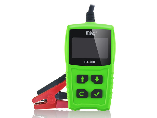 JDiag FasCheck BT200 12V Car Battery Tester Auto Cranking and Charging System Test Scan Tool Battery Analyzer Diagnostic Tool for CCA MCA JIS DIN...