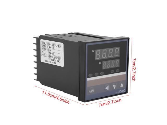 0-400 Centigrade Digital PID Temperature Controller Digital Thermostat Switch REX-C700 Thermocouple Sensor Input Relay Output